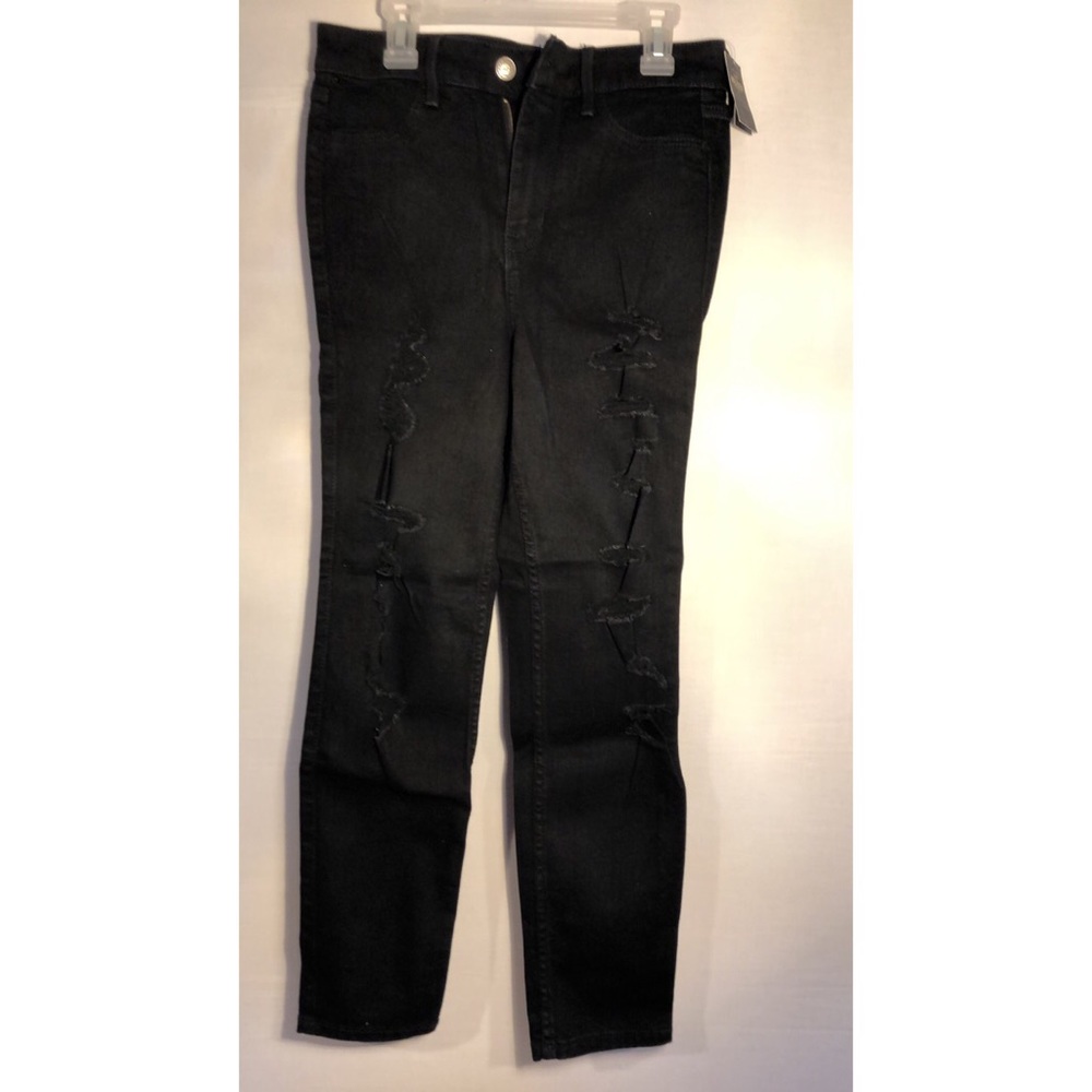 Black hollister ripped skinny jeans never worn